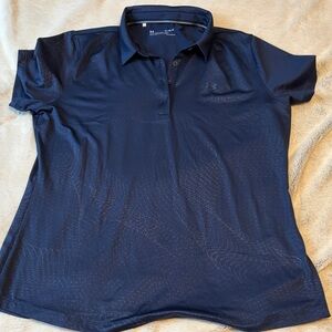 Under Armour Woman’s Fitted Dark Blue Polo Shirt